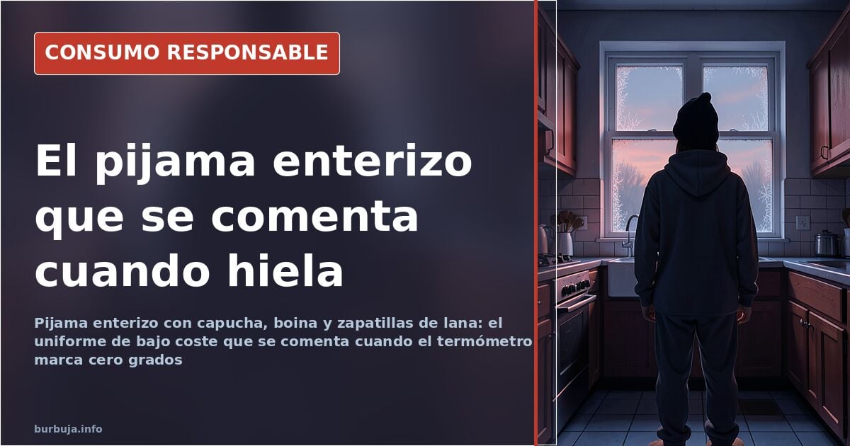 Pijama enterizo, boina y zapatillas de lana: el uniforme del frío