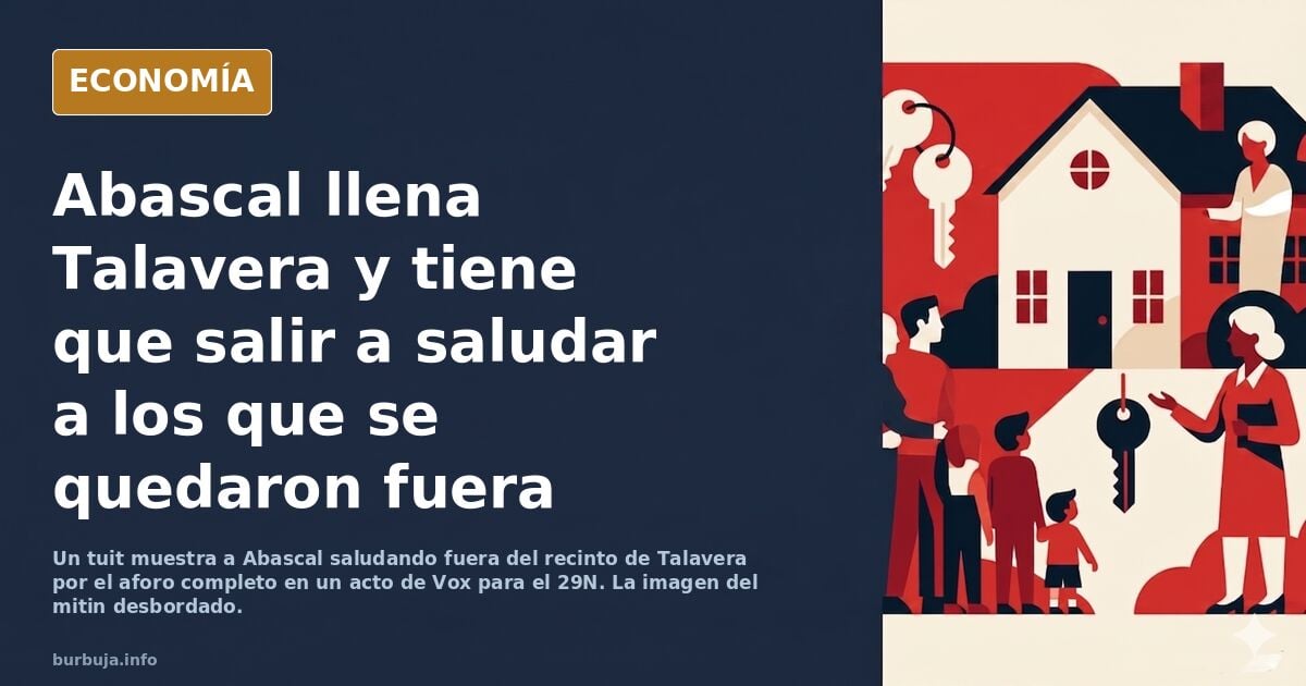 Abascal va a Talavera y tiene que salir fuera a saludar porque el aforo revento.