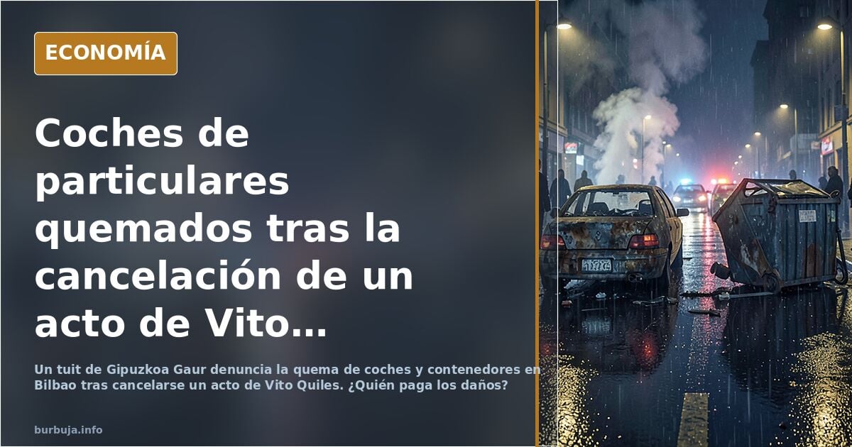 Vas a buscar tu coche y unos antitaxistas te lo han quemado para protestar contra Vito Quiles