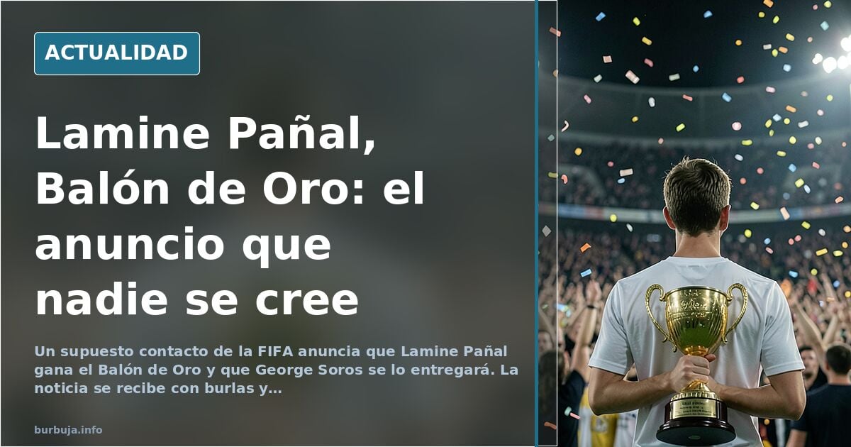 Forumspost behauptet: Lamine Pañal gewinnt den Ballon d'Or