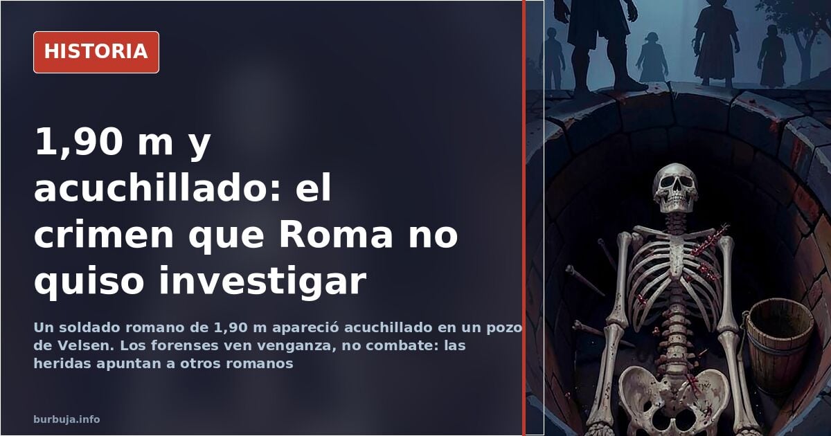 Reconstrucción forense en 3D del cráneo de un soldado romano hallado en un pozo de Velsen, Países Bajos