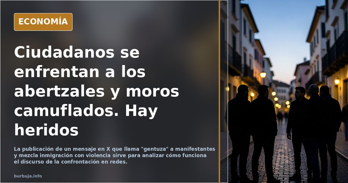 Ciudadanos se enfrenta a los abertzales: hay heridos