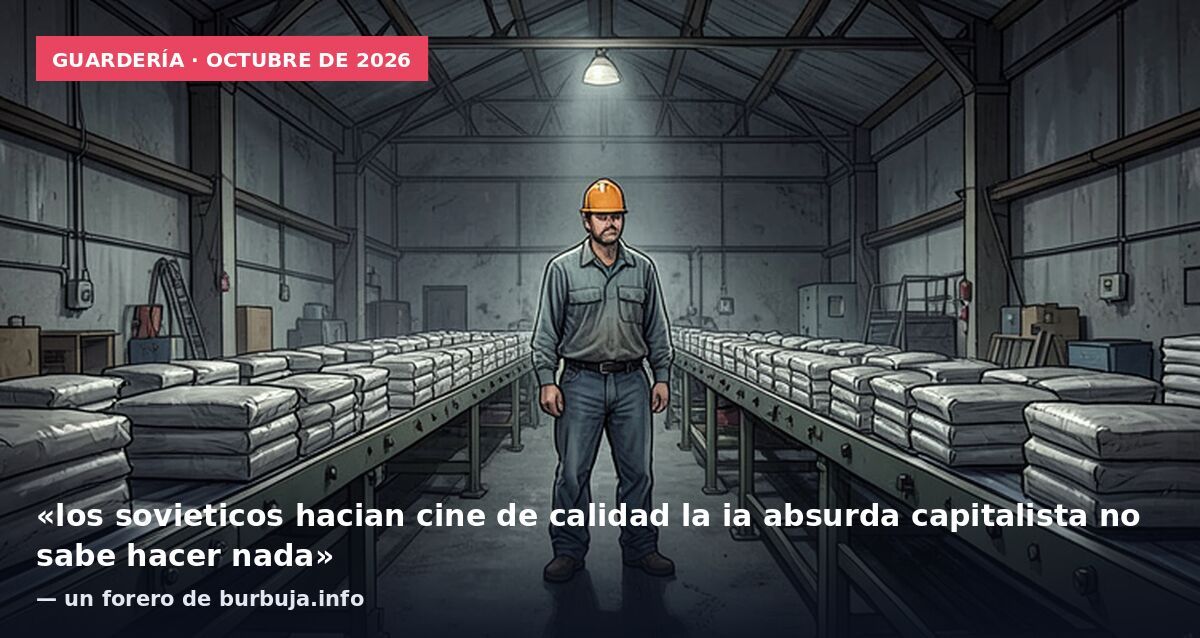 Guardería · octubre de 2026: «los sovieticos hacian cine de calidad la ia absurda capitalista no sabe hacer nada» — un forero de burbuja.info