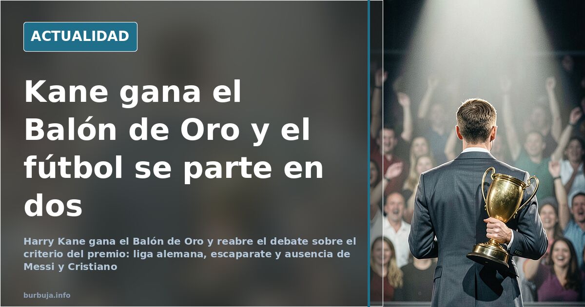 El Balón de Oro 2026 premia a Harry Kane y desata el debate sobre el criterio