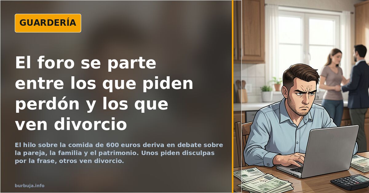 El foro se parte entre los que piden perdón y los que ven divorcio