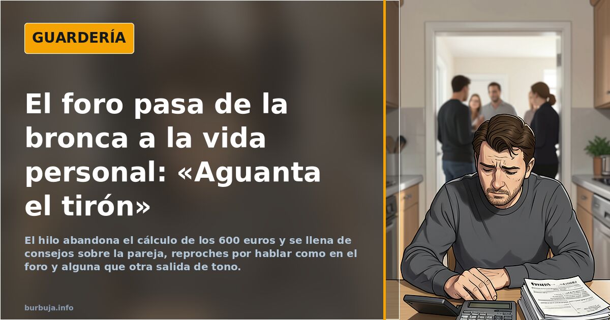 El foro pasa de la bronca a la vida personal: «Aguanta el tirón»