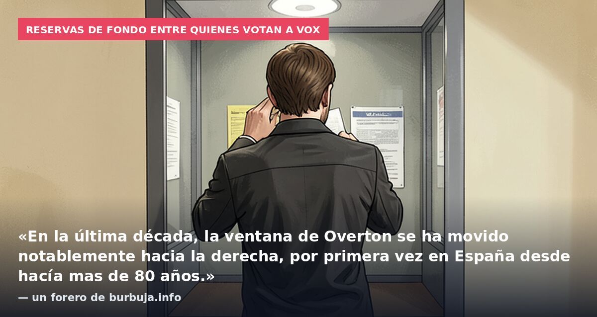 Votaré a VOX como voto de confianza pero puede ser la última vez