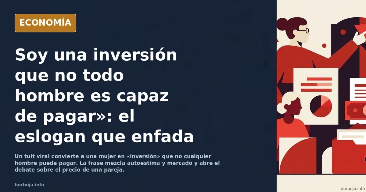 Soy una inversión que no todo hombre es capaz de pagar.