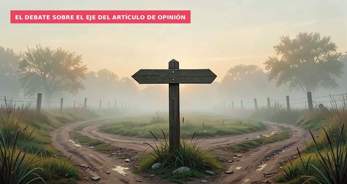 El debate sobre el eje del artículo de opinión