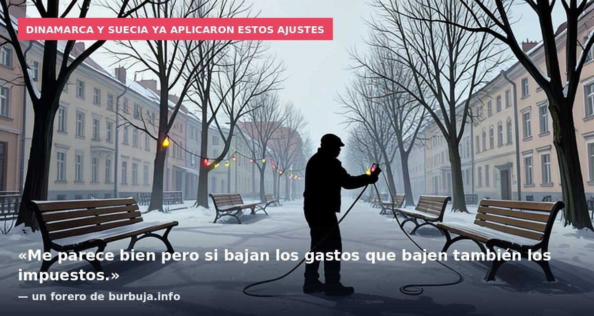 Dinamarca y Suecia ya aplicaron estos ajustes: «Me parece bien pero si bajan los gastos que bajen también los impuestos.» — un forero de burbuja.info