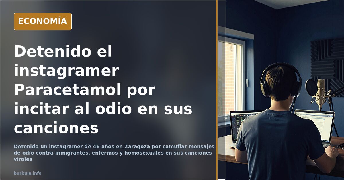 Detenido un instagramer de Zaragoza por camuflar mensajes de odio en sus canciones