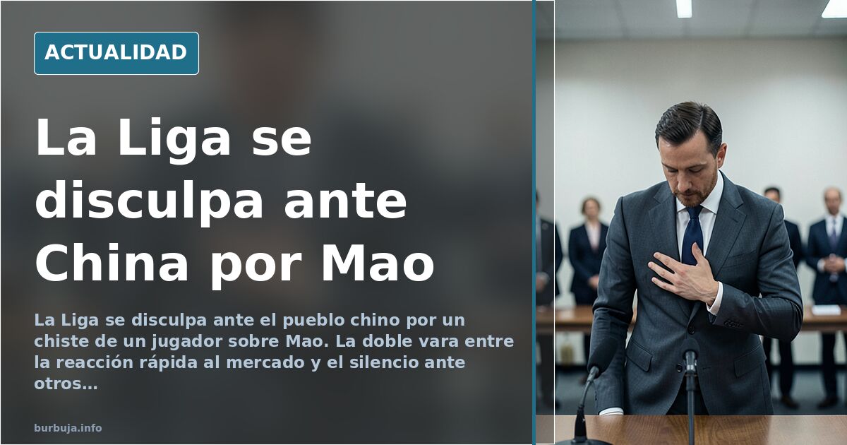 La Liga pide perdón a China por un chiste sobre Mao de un jugador
