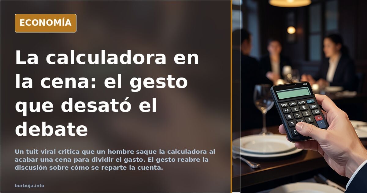 INDIGNANTE: Cuando acaba la cena en Finlandia, el hombre saca la calculadora y cada uno paga lo suyo