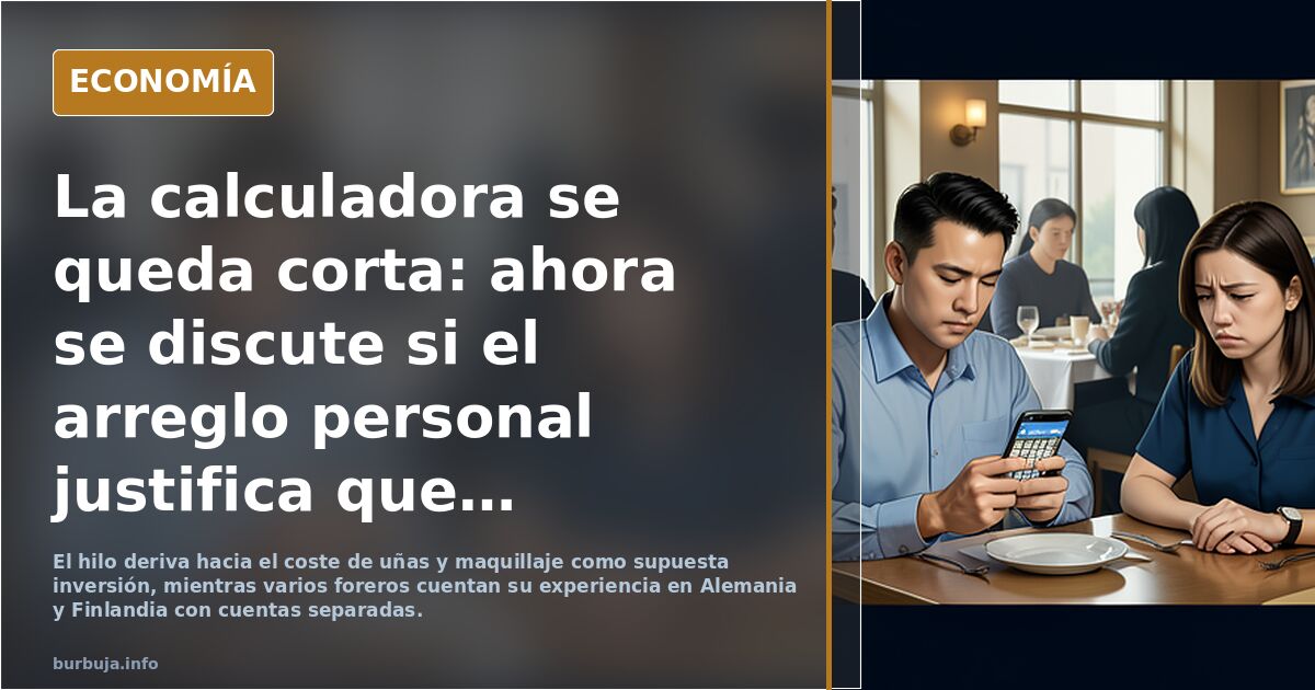 INDIGNANTE: Cuando acaba la cena en Finlandia, el hombre saca la calculadora y cada uno paga lo suyo
