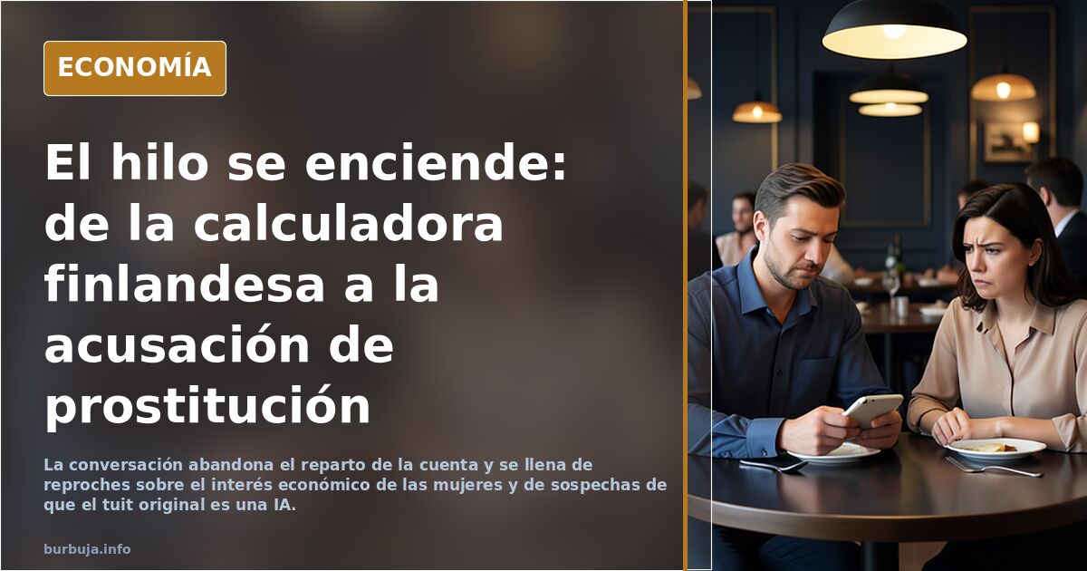 INDIGNANTE: Cuando acaba la cena en Finlandia, el hombre saca la calculadora y cada uno paga lo suyo