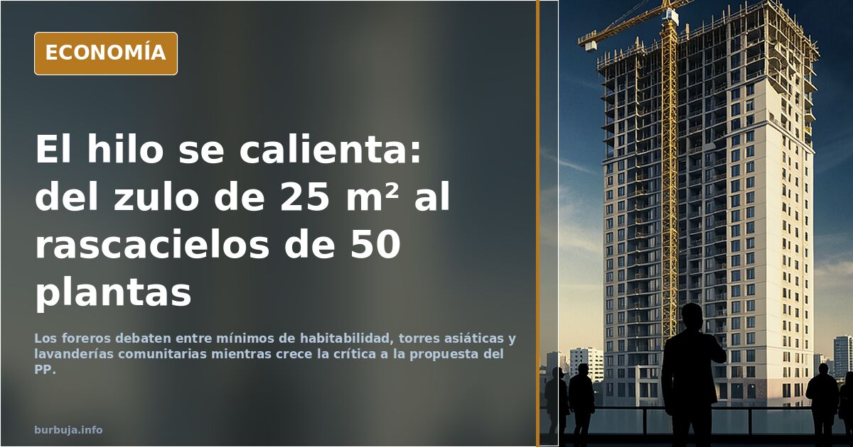 FRIJOL propone dividir zulos en zulos más pequeños y aumentar la altura de los edificios