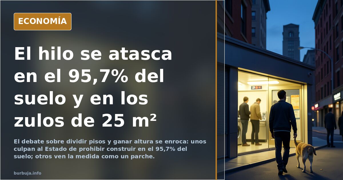 FRIJOL propone dividir zulos en zulos más pequeños y aumentar la altura de los edificios