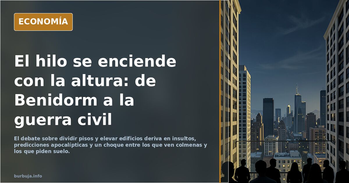 FRIJOL propone dividir zulos en zulos más pequeños y aumentar la altura de los edificios
