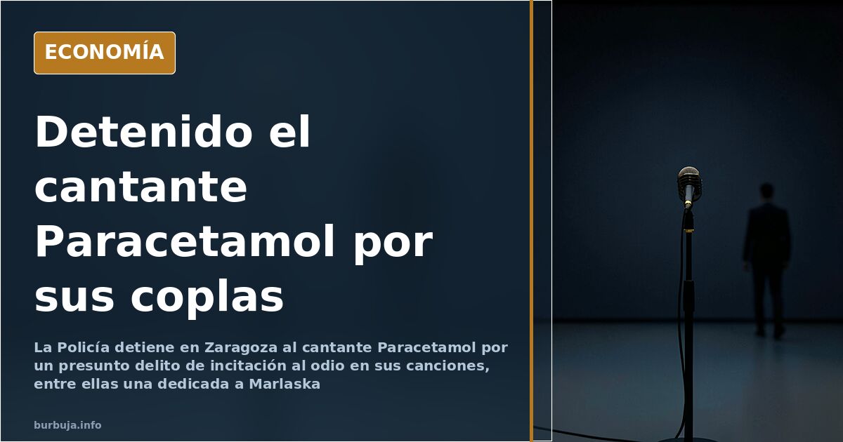 Detenido el rapero Paracetamol por incitación al odio en Zaragoza