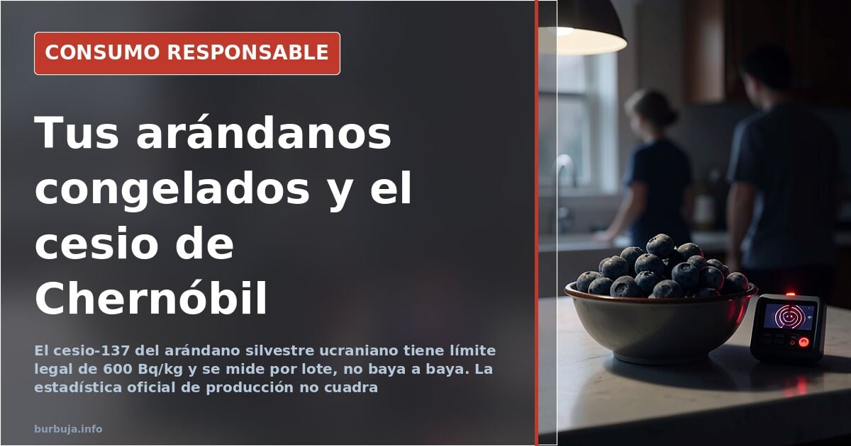 Arándanos ucranianos: 225 toneladas en España y un límite de 600 Bq/kg