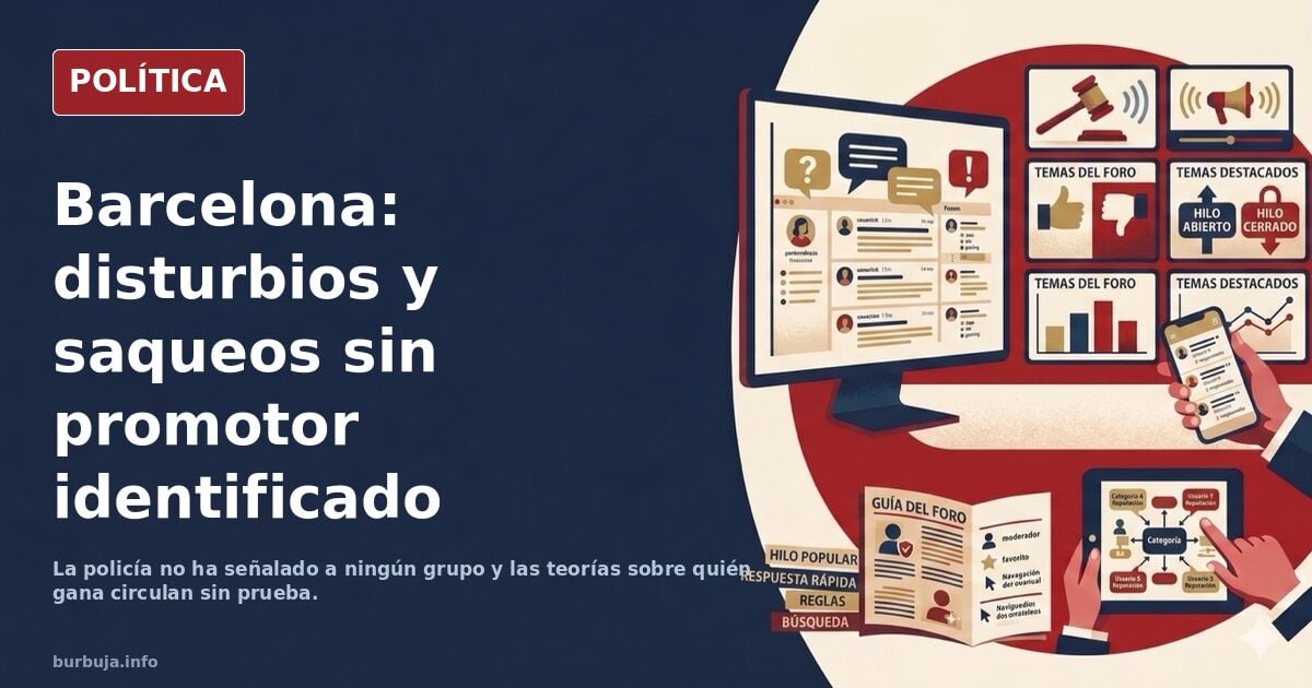 LLEGA el CAOS y SAQUEOS a BARCELONA ¿QUIÉN PROMUEVE y SE BENEFICIA de los DISTURBIOS?