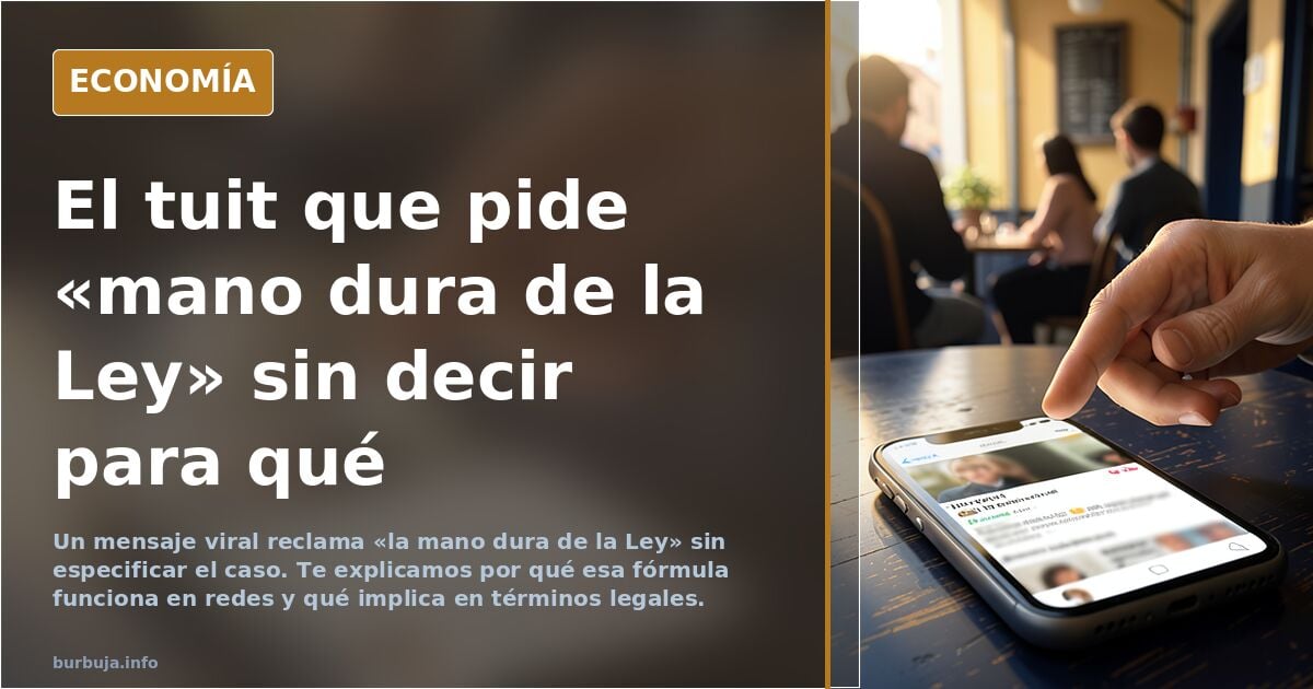 Ahora toca la mano dura de la Ley