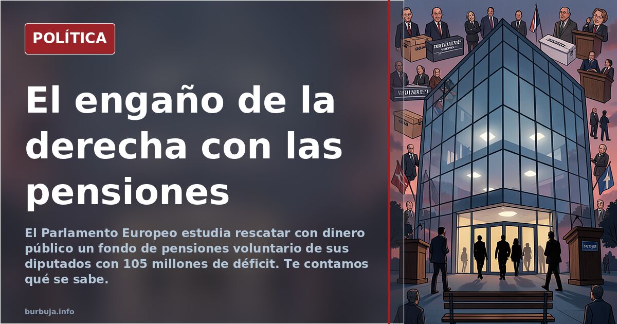 El engaño de la derecha con las pensiones