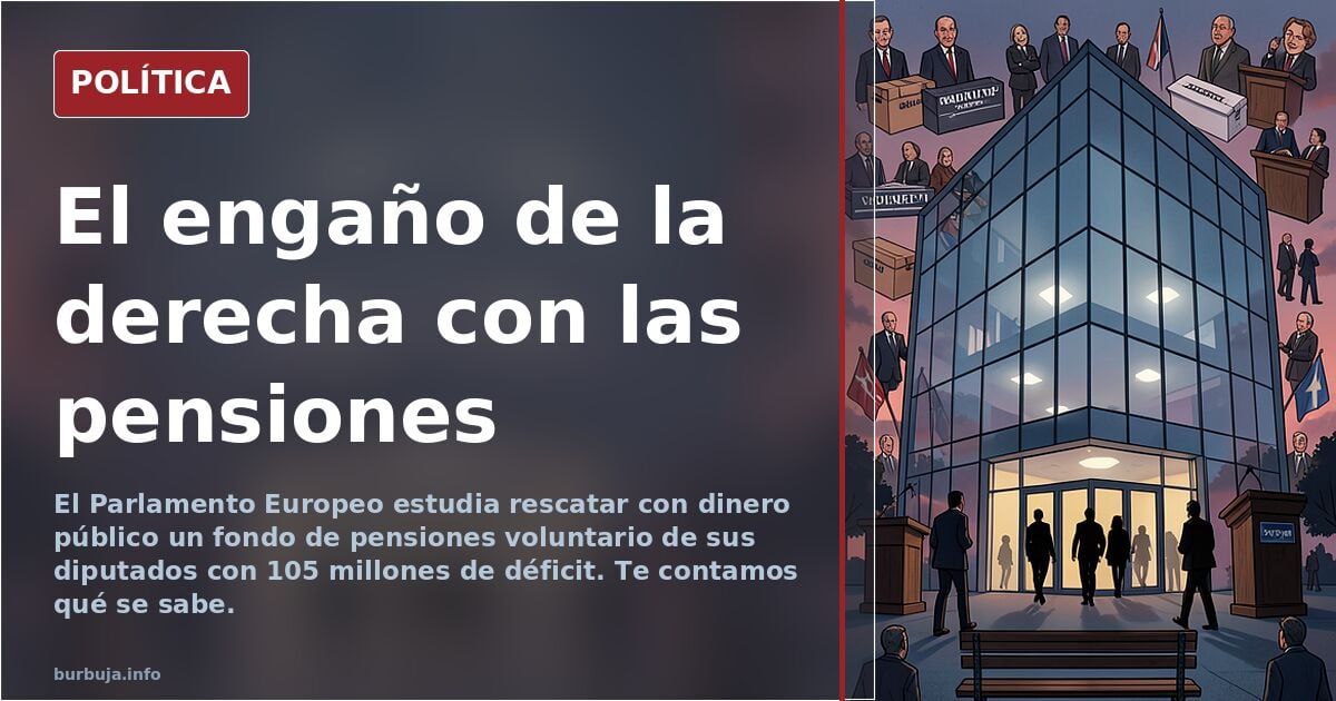 El engaño de la derecha con las pensiones