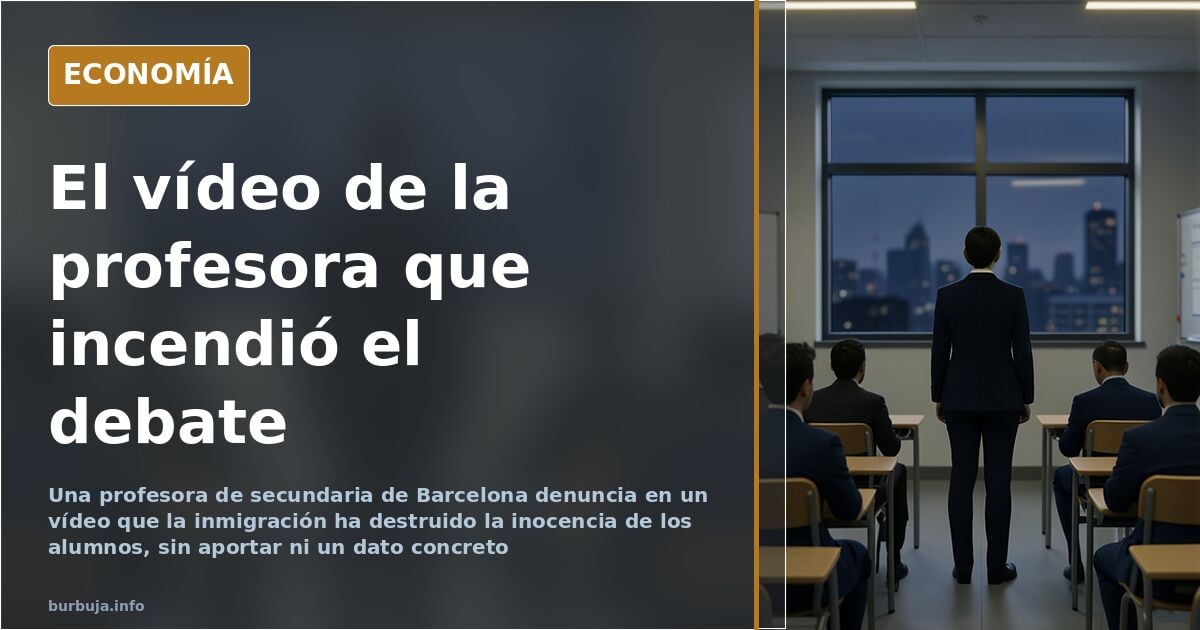 La profesora que se lamenta de sus alumnos: el debate sobre las aulas