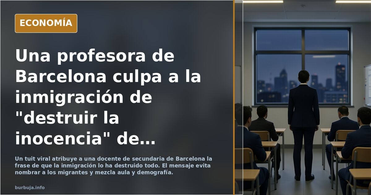 Una profesora se queja de los nuevos alumnos: ¿qué está pasando?