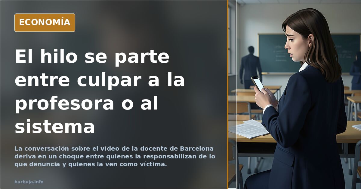 Una profesora se queja de los nuevos alumnos: ¿qué está pasando?