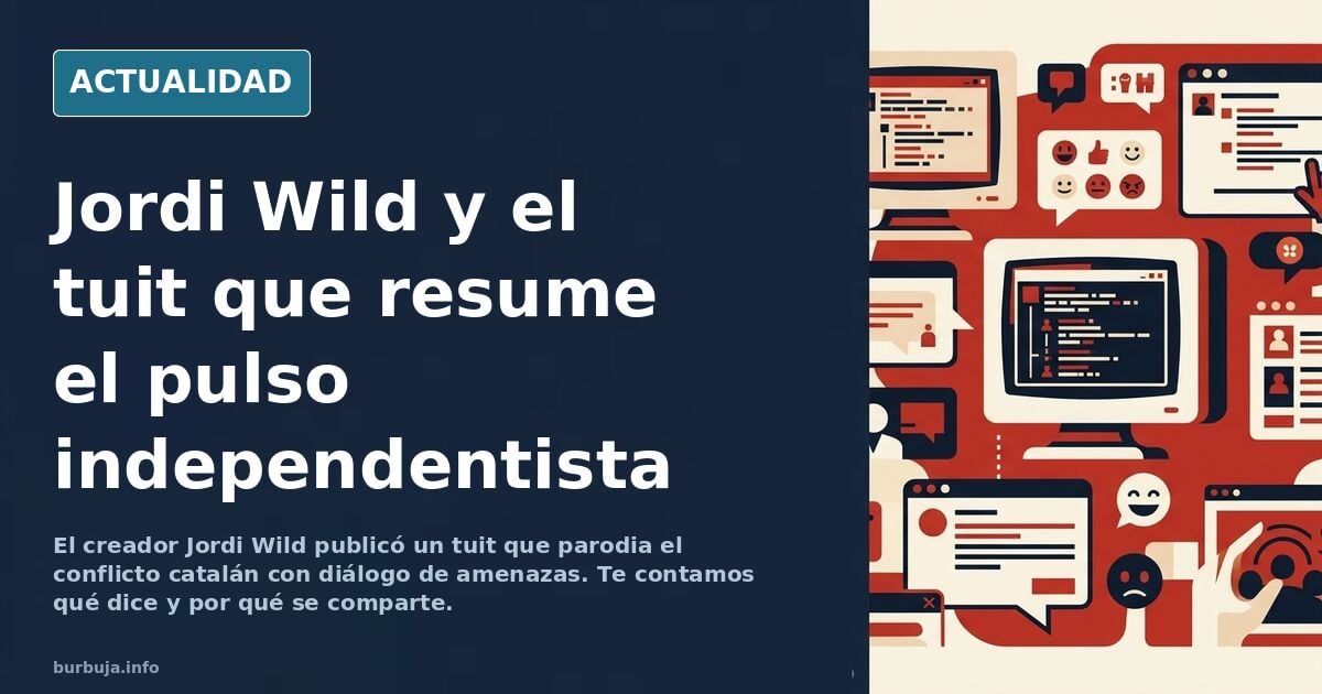 Jordi Wild hace unos años posteo esto