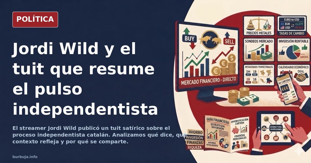 Jordi Wild hace unos años posteo esto