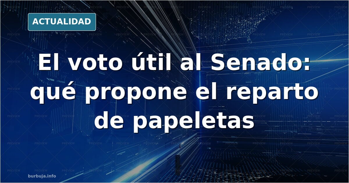 ATENCION IMPORTANTE Como votar al SENADO