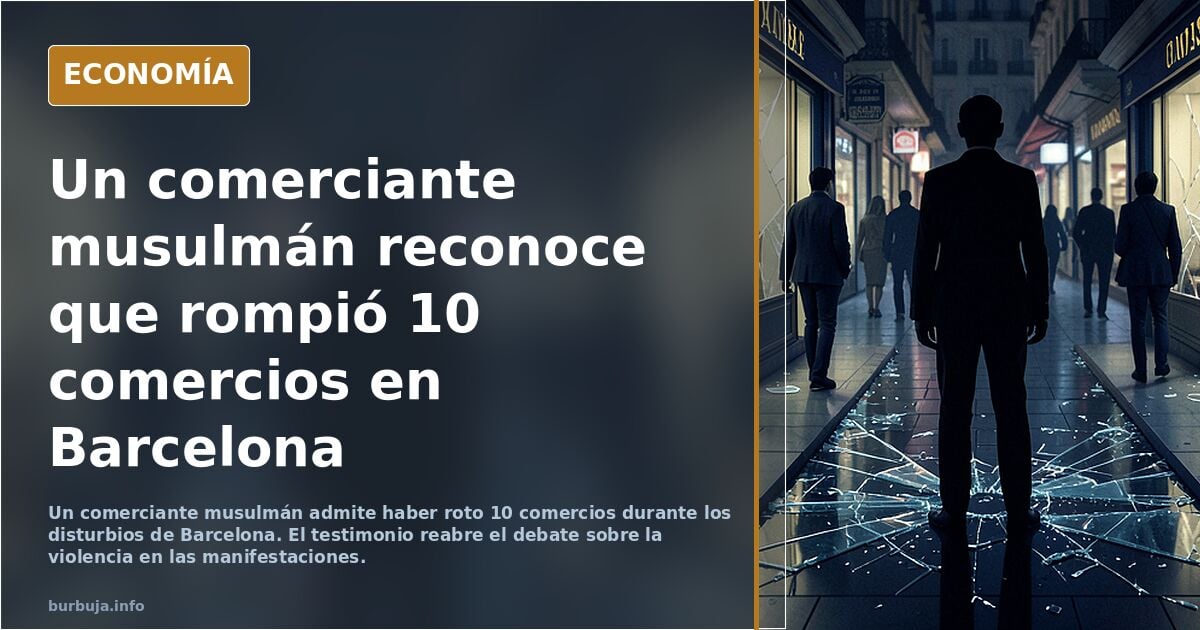 Reconoce que rompió 10 comercios: ¿qué condena merece?