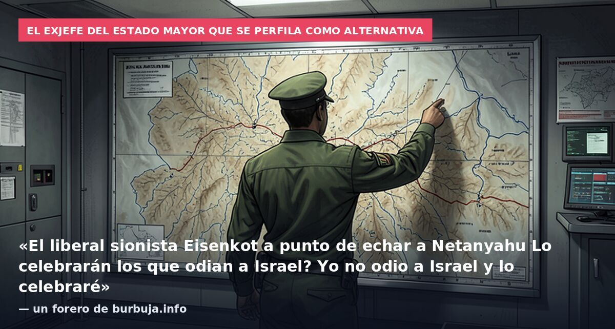 El exjefe del Estado Mayor que se perfila como alternativa: «El liberal sionista Eisenkot a punto de echar a Netanyahu Lo celebrarán los que odian a Israel? Yo no odio a Israel y lo celebraré» — un forero de burbuja.info