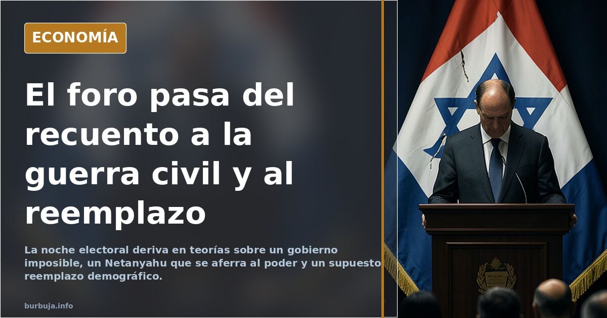 Netanyahu entra en pánico ante una participación récord en Israel: “Nos roban las elecciones