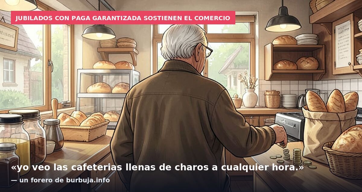Jubilados con paga garantizada sostienen el comercio: «yo veo las cafeterias llenas de charos a cualquier hora.» — un forero de burbuja.info
