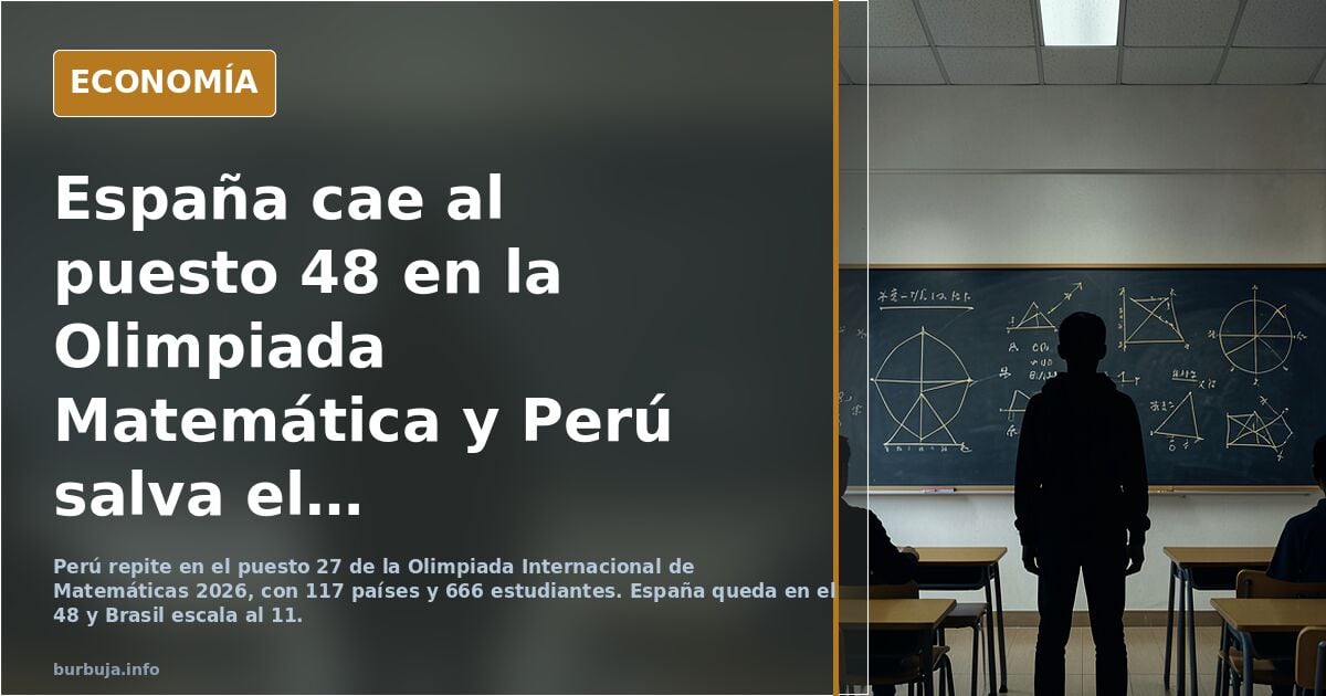 117 equipos, 30 puestos de élite y un solo país hispanohablante: ¿qué está pasando con las matemáticas? Desastre total España