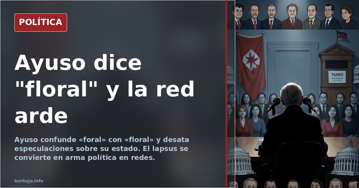 El lapsus de Ayuso que desata el cachondeo político