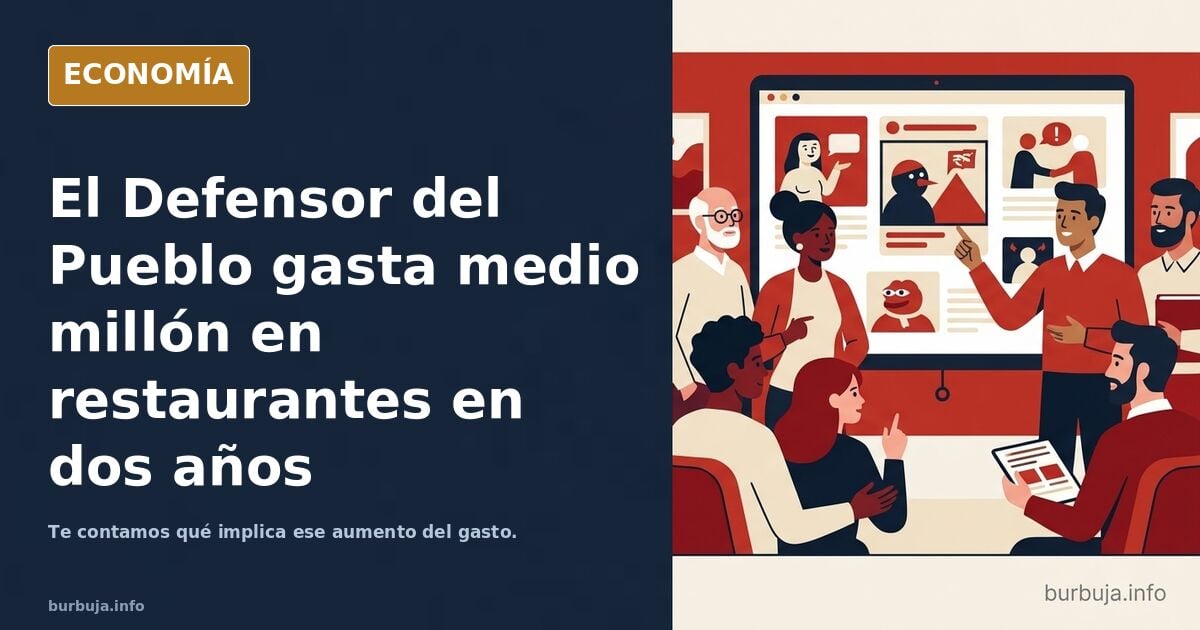 El "defensor" del pueblo gasta medio millón de euros en dos años en restaurantes