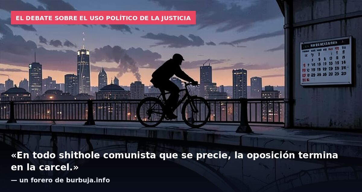 El debate sobre el uso político de la justicia: «En todo shithole comunista que se precie, la oposición termina en la carcel.» — un forero de burbuja.info