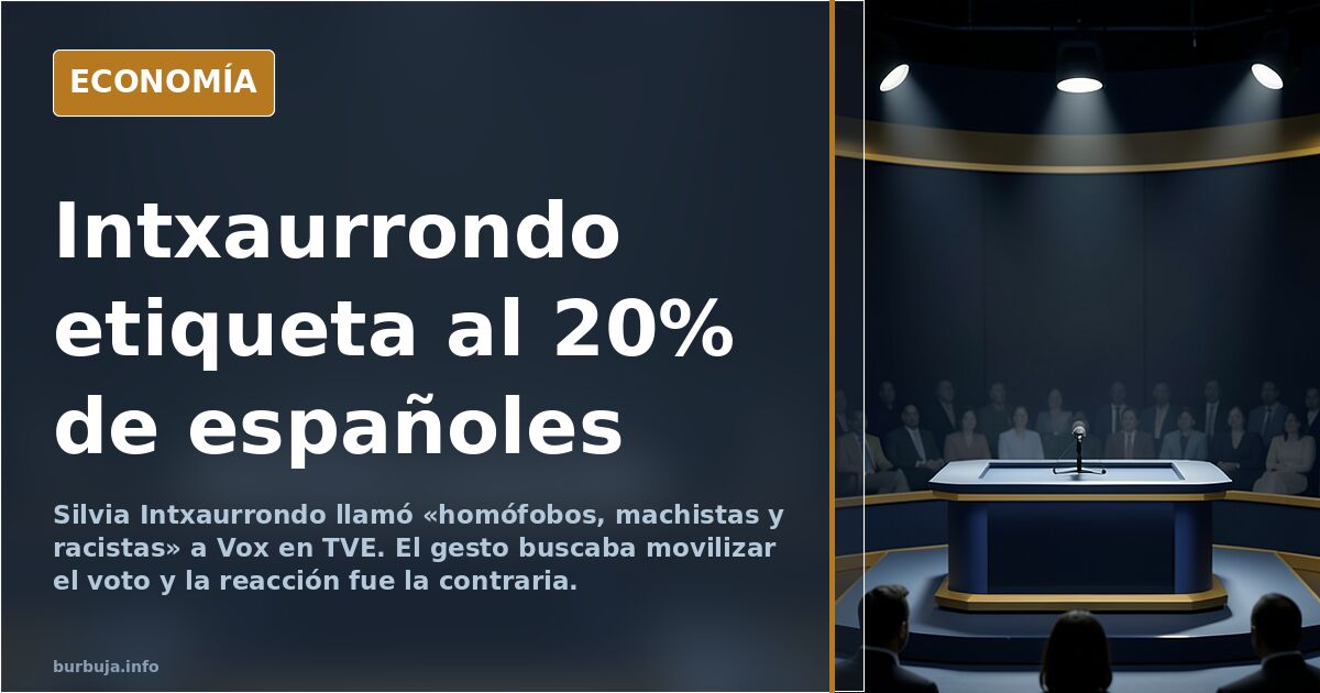 Intxaurrondo y el 20%: la etiqueta que sustituye al argumento