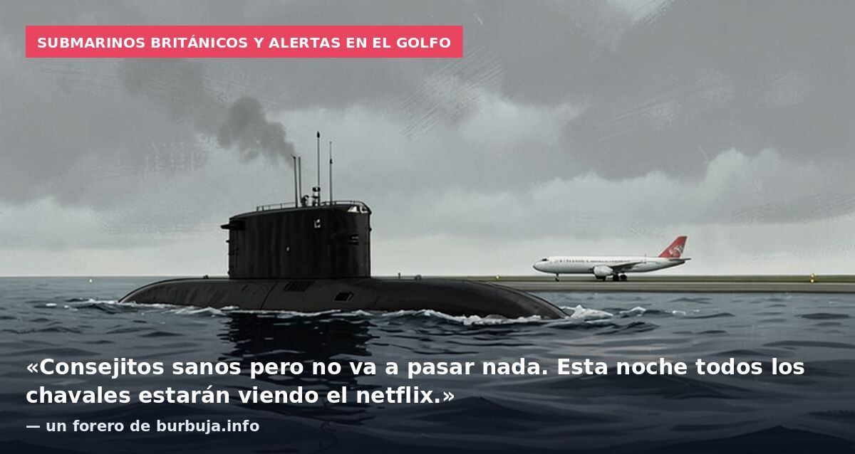 Submarinos británicos y alertas en el Golfo: «Consejitos sanos pero no va a pasar nada. Esta noche todos los chavales estarán viendo el netflix.» — un forero de burbuja.info