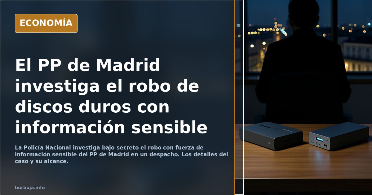 Sudores fríos en el PP: Les sustraen discos duros con información muy sensible. VOX 1° fuerza en 3,2,1...