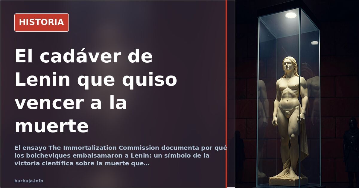 Fotografía histórica del cuerpo embalsamado de Lenin en el mausoleo de la Plaza Roja