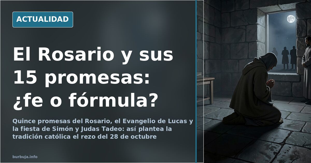 Rosario, promesas y Evangelio: la fe que se reza en comunidad