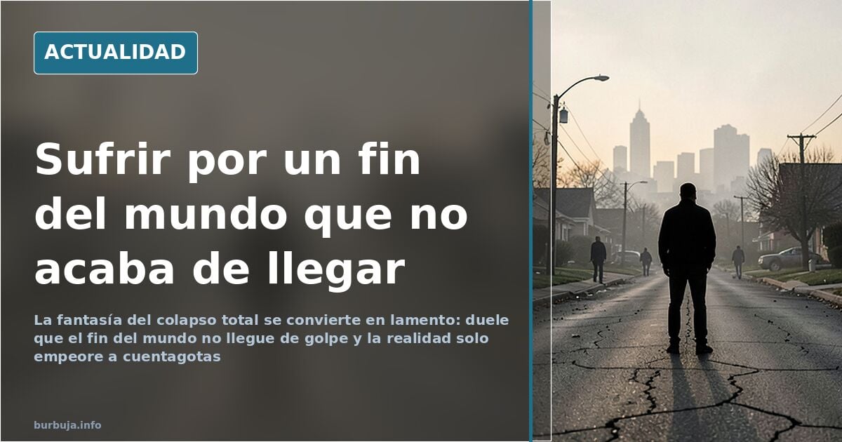 El apocalipsis que nunca llega: la nueva ansiedad de la clase media
