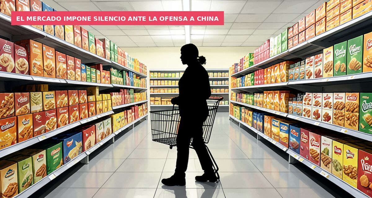 El mercado impone silencio ante la ofensa a China