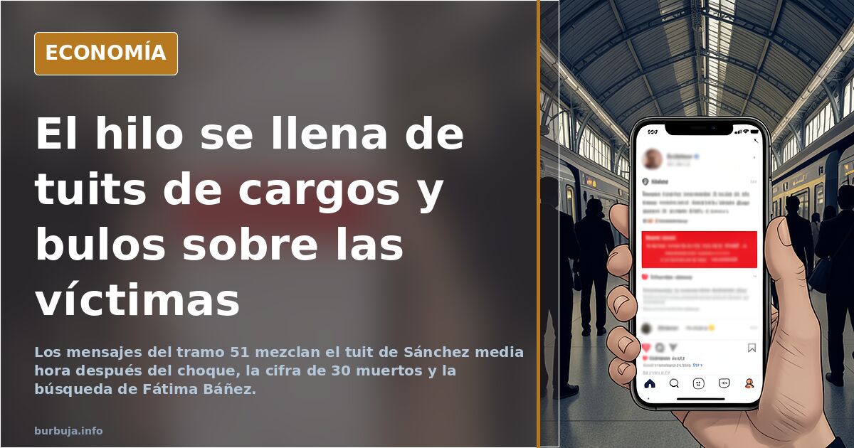 El hilo se llena de tuits de cargos y bulos sobre las víctimas